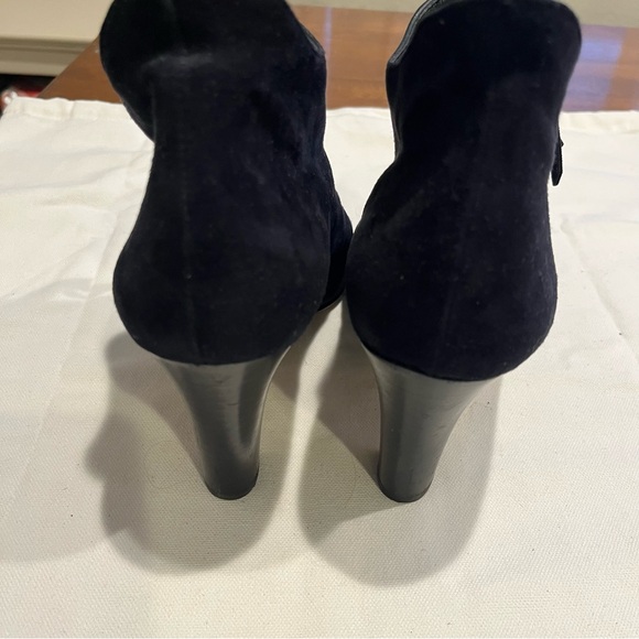 Paul Green Navy Suede Ankle Boots - Sz Women 8/UK 5.5 - Picture 4 of 7
